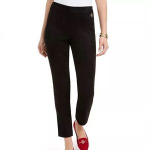 Tommy Hilfiger Black Faux Suede Pull On‎ Pants